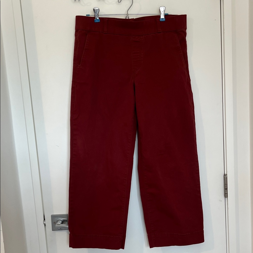 Gloria Vanderbilt Deep Red Straight-Leg Chinos